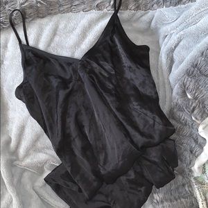 Black silk dress